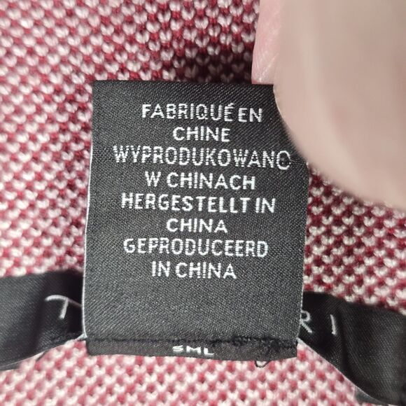 Tahari Buffalo Plaid Mock Neck Sweater Red Cream Large Cozy Fall Trending - Picture 11 of 13